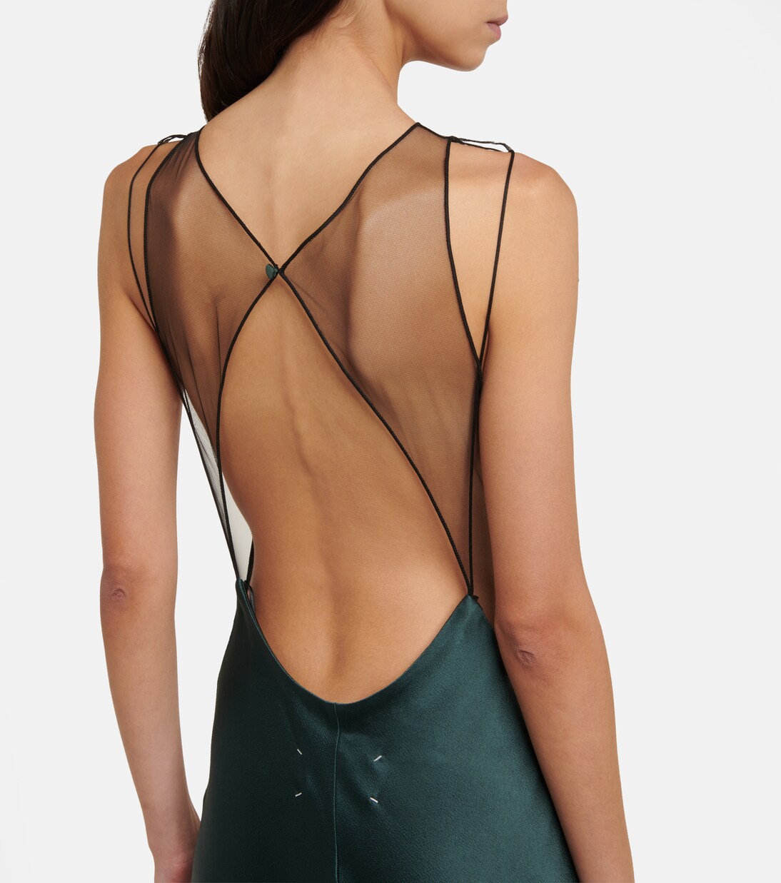 Open-back satin gown | Maison Margiela
