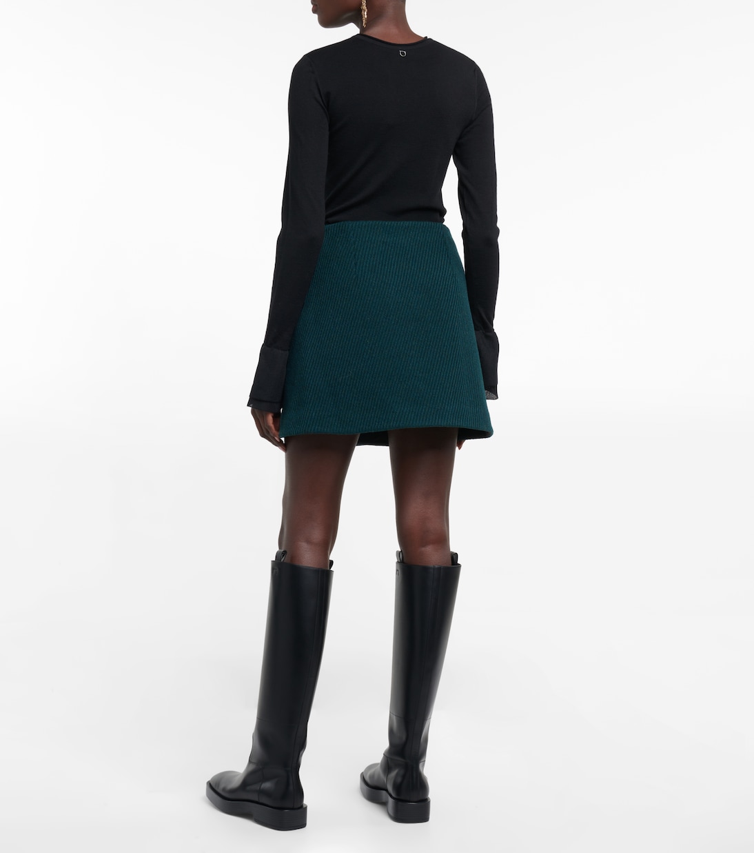 High-Rise-Minirock aus Schurwolle | Ferragamo