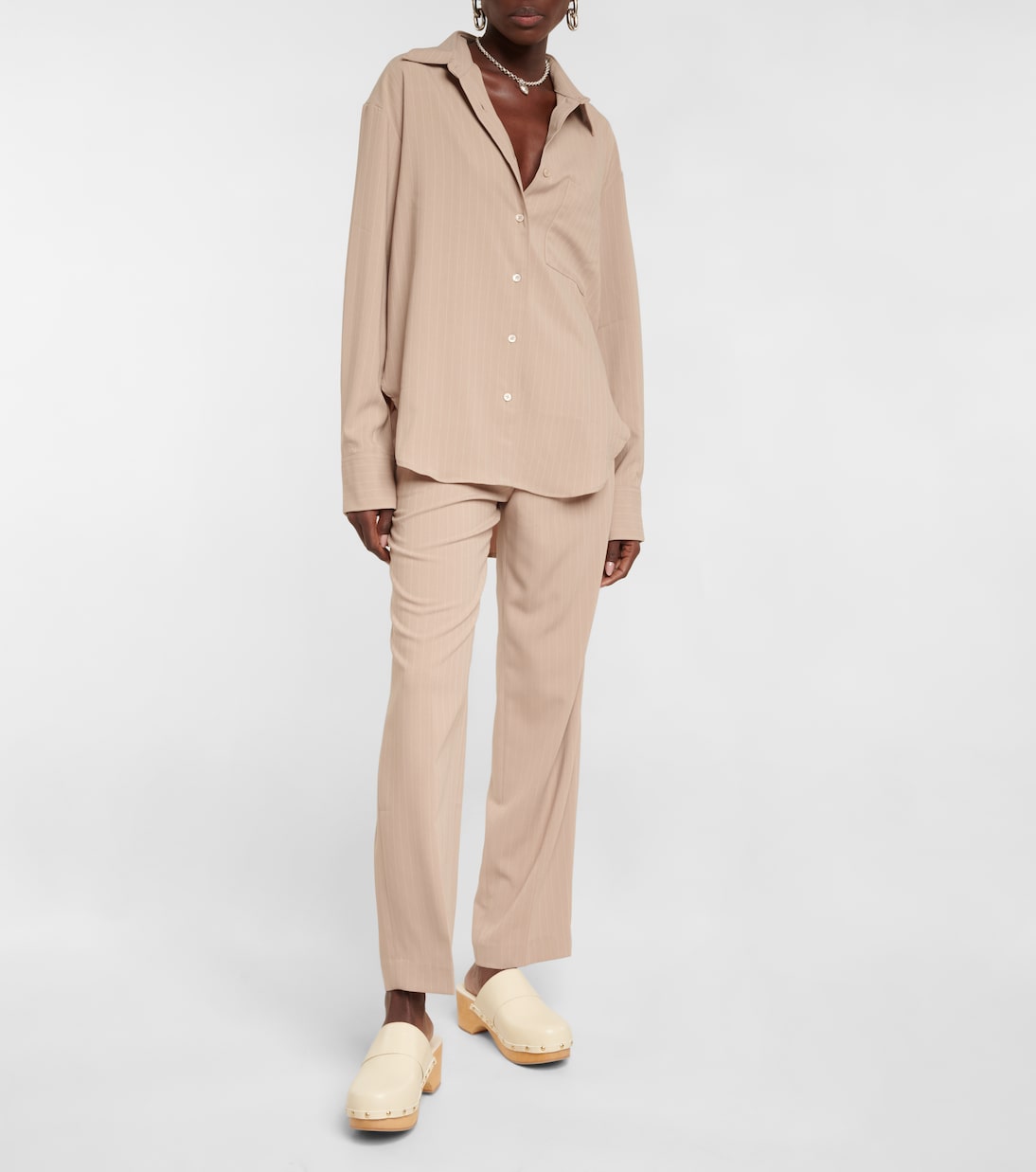 Gerade Hose Bea aus Crêpe | The Frankie Shop