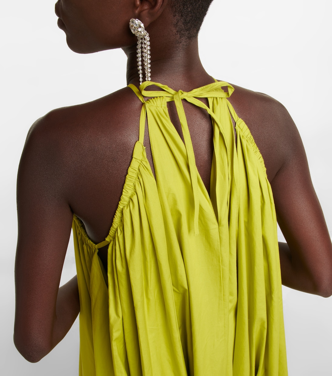 Halterneck cotton gown | Oscar de la Renta