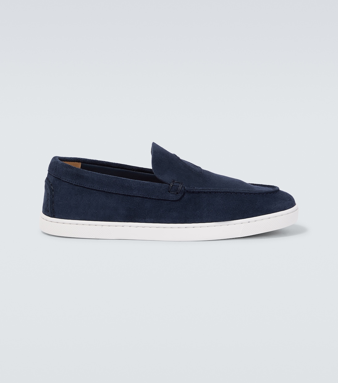 Varsiboat suede loafers in blue Christian Louboutin Mytheresa