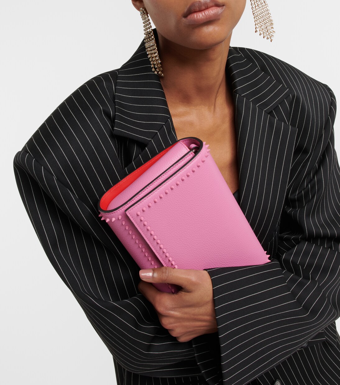 Pochette Paloma en cuir à ornements | Christian Louboutin