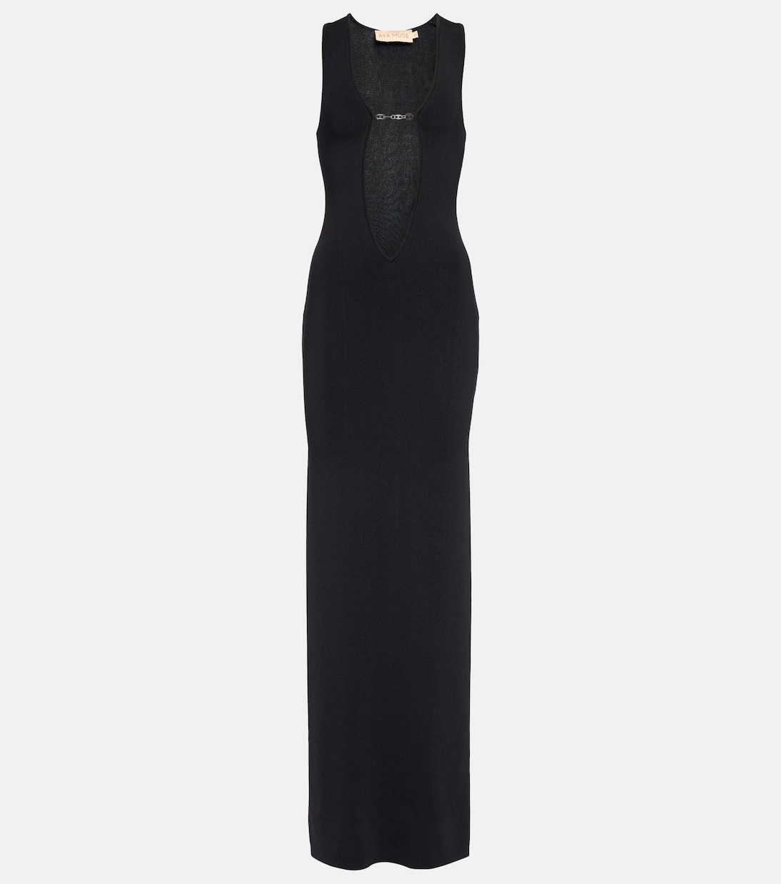 Verziertes Maxikleid Bombu aus Strick | Aya Muse