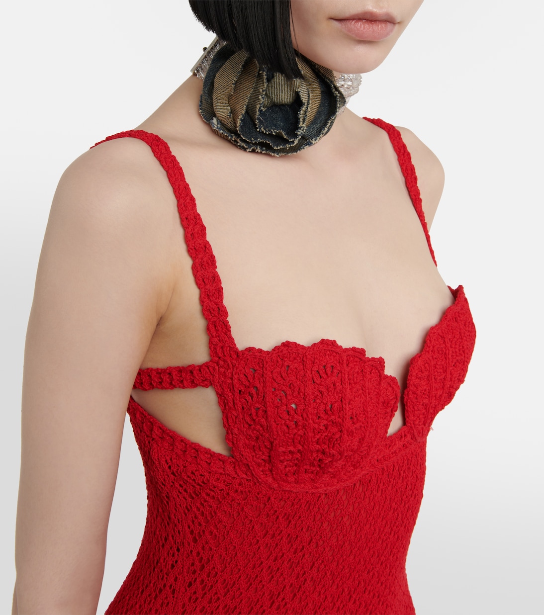 Abito lungo in crochet | Blumarine