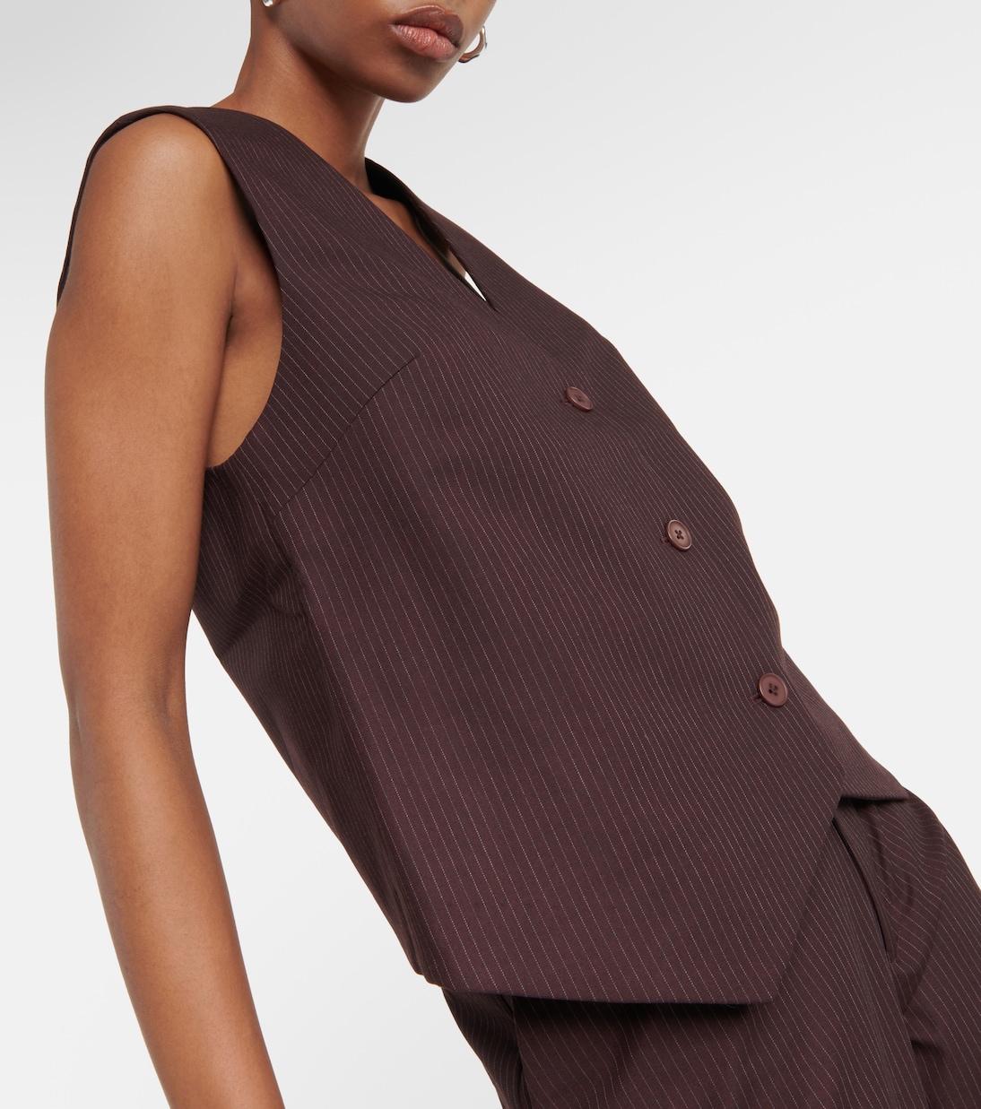 Pull sans manches Guillaume rayé | SIR