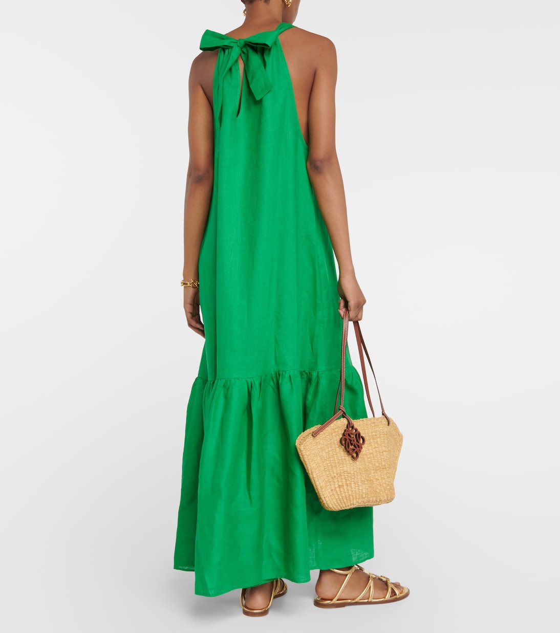 Vestido largo Ibiza de lino | Asceno