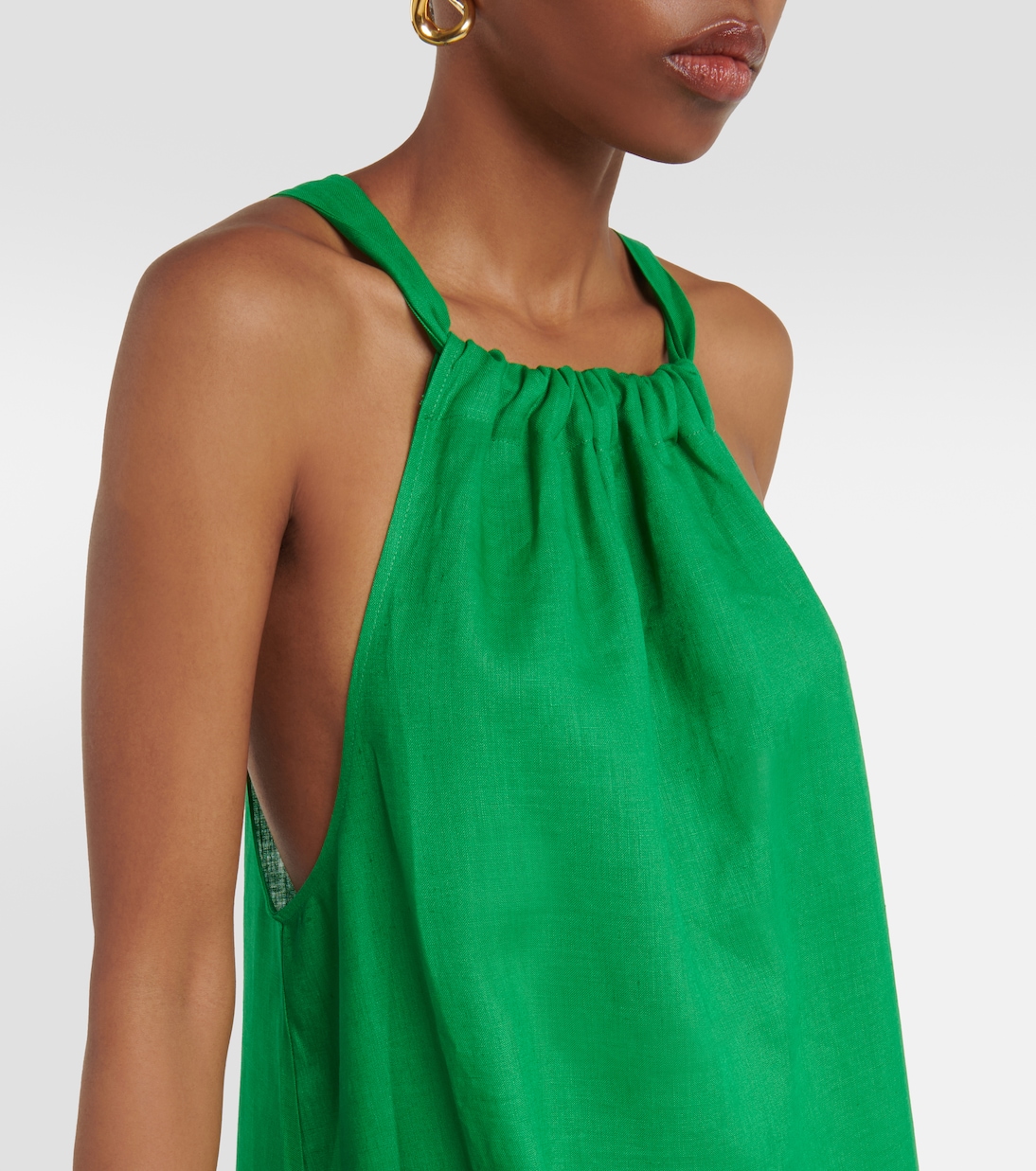 Vestido largo Ibiza de lino | Asceno