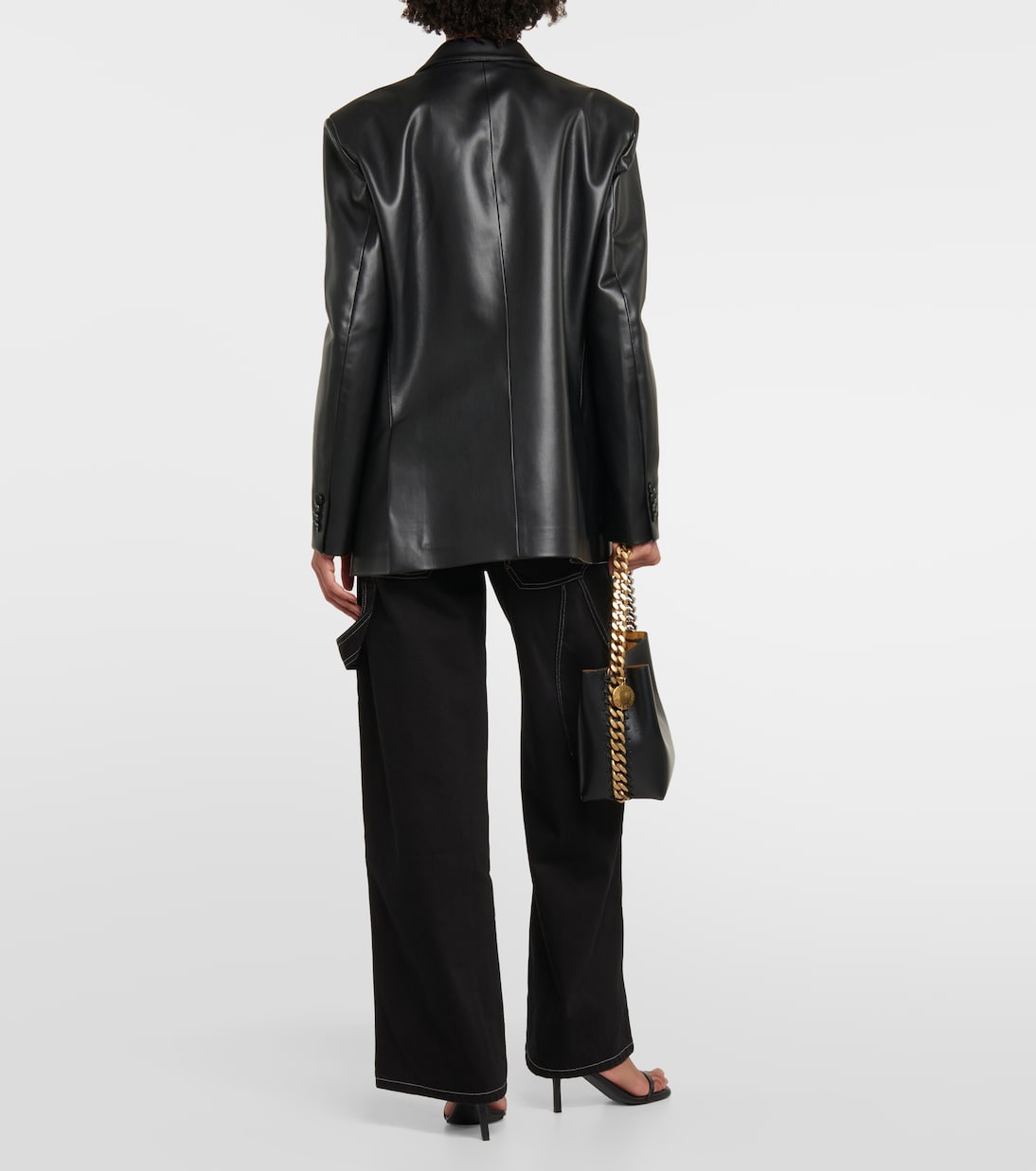 Blazer doppiopetto in similpelle | Stella McCartney