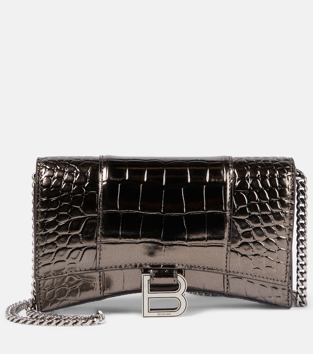 Clutch portafoglio Hourglass in pelle | Balenciaga