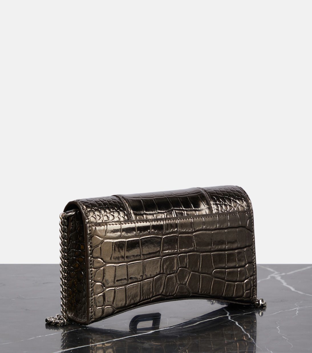 Clutch portafoglio Hourglass in pelle | Balenciaga