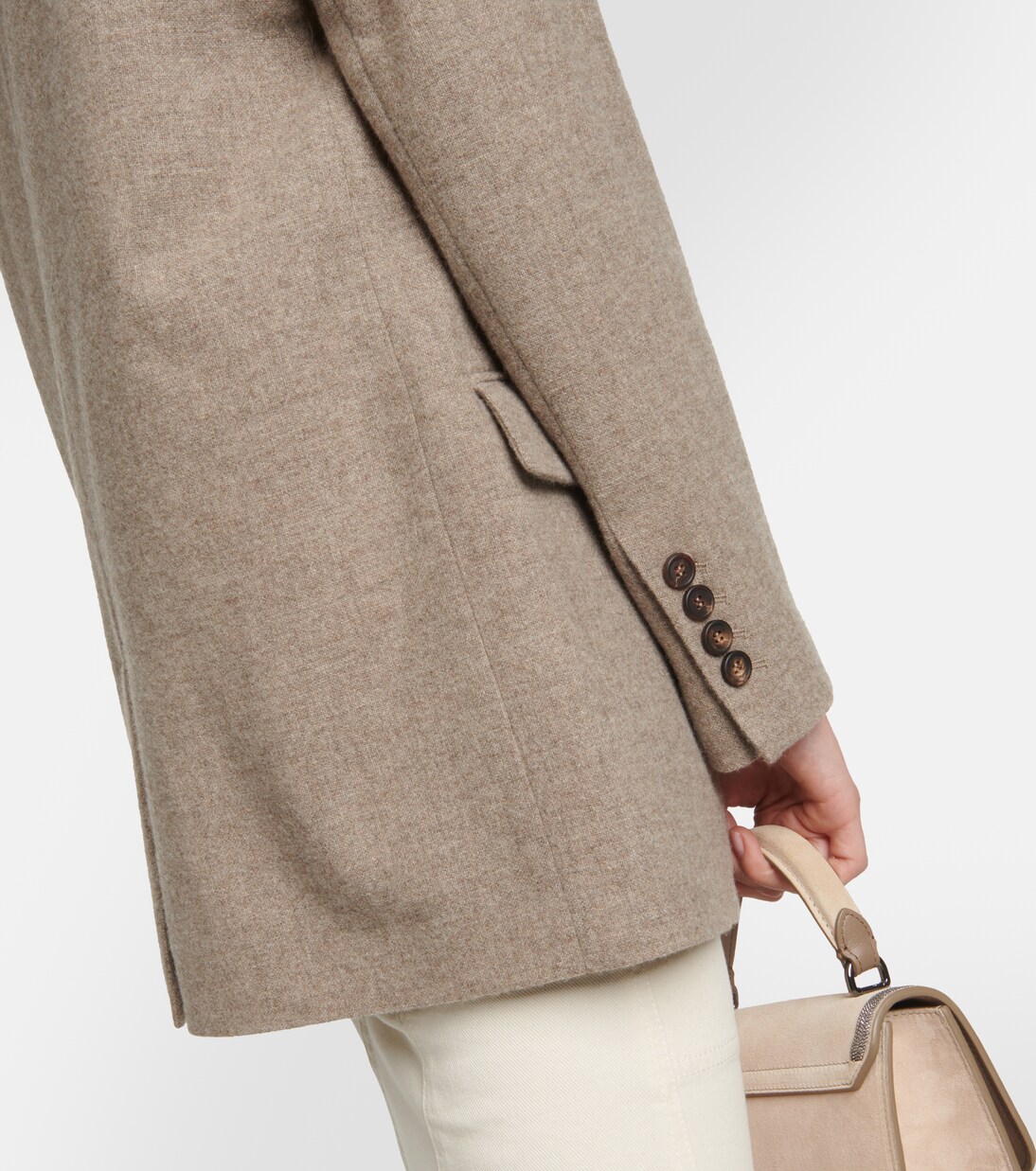 Single-breasted yak wool blazer | Brunello Cucinelli