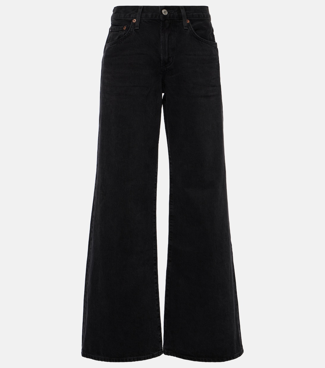 Jeans Agolde Clara de corte bajo y pierna ancha para jóvenes modernos