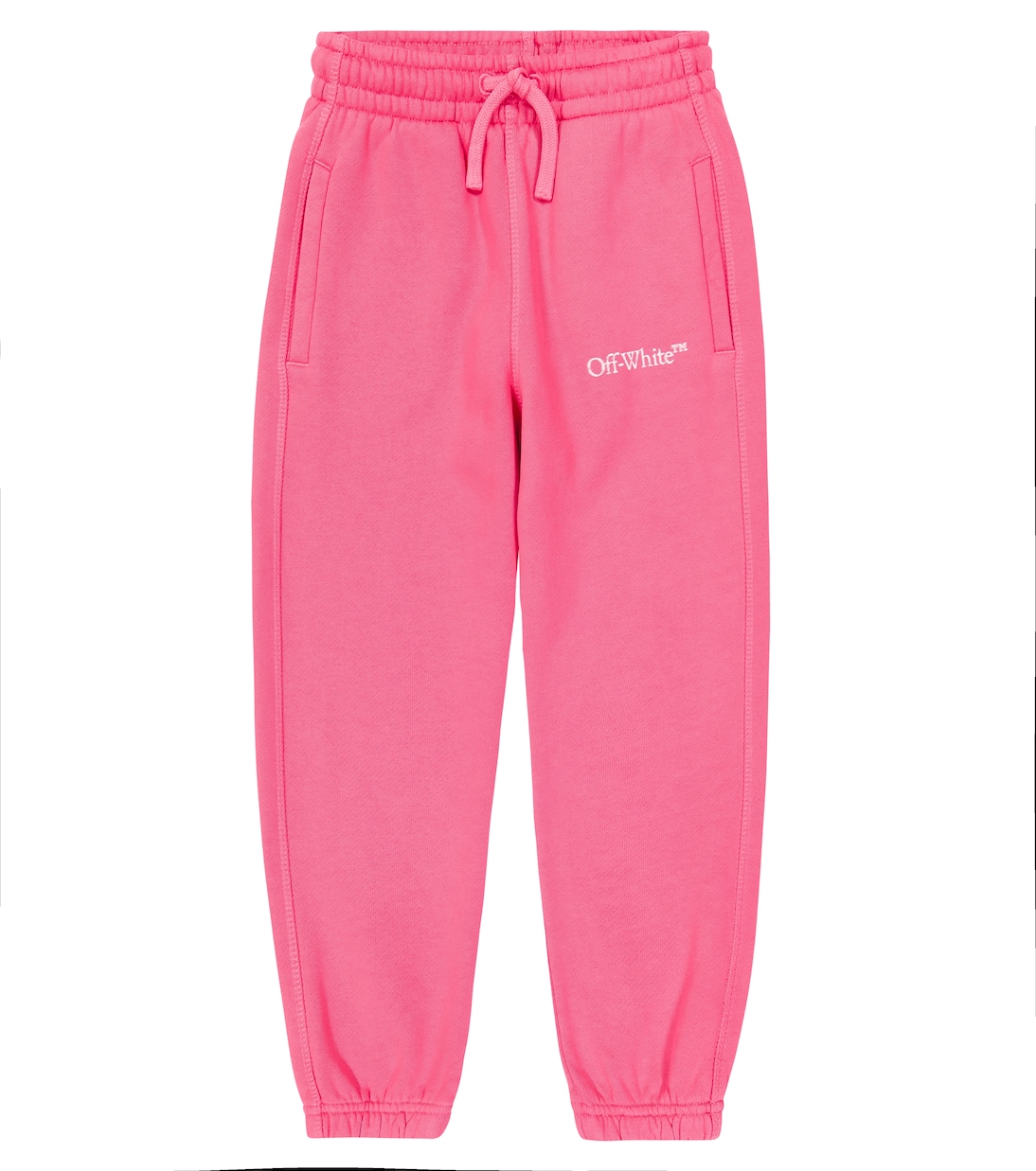 Logo cotton jersey sweatpants | Off-White Kids