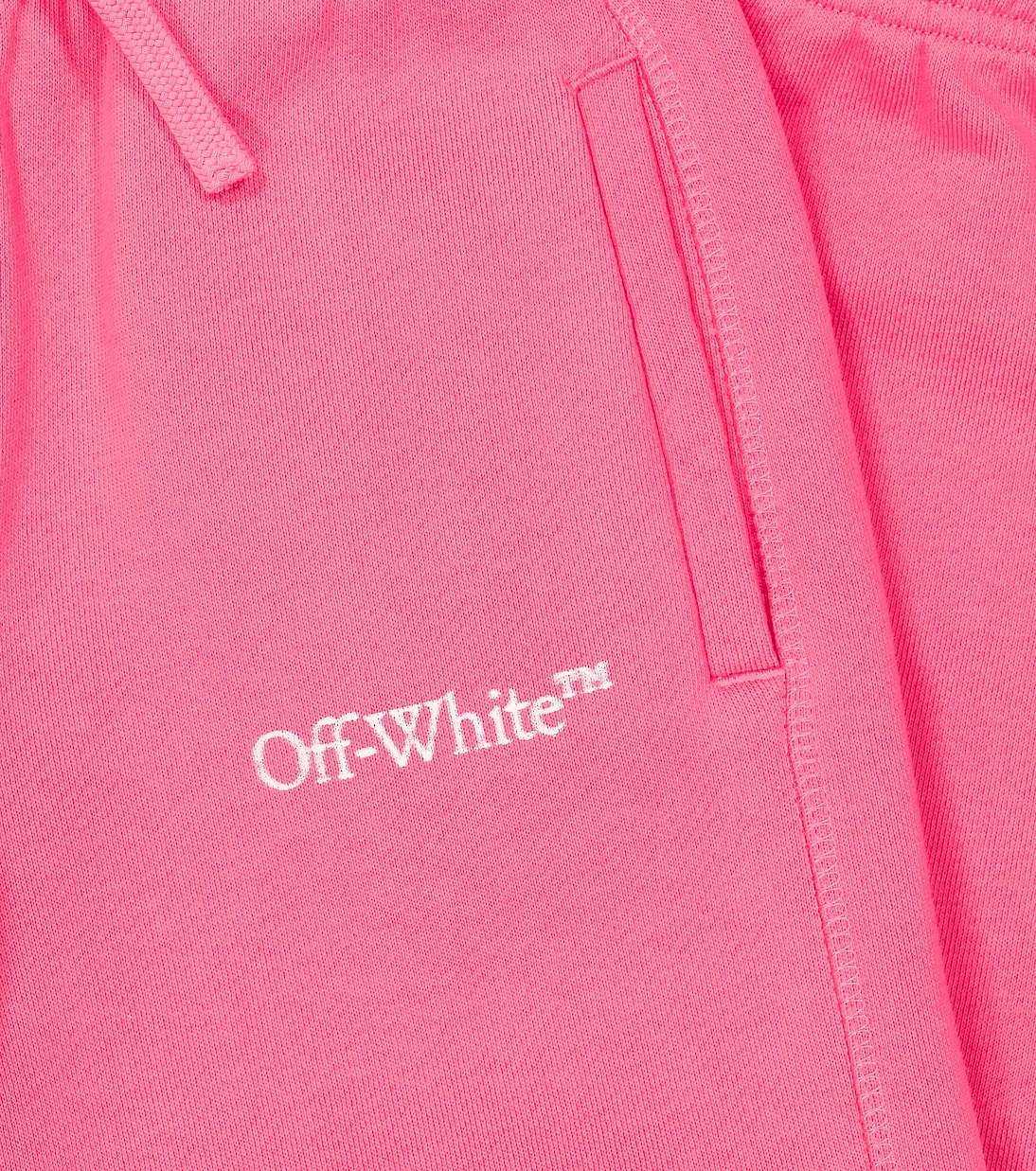 Logo cotton jersey sweatpants | Off-White Kids
