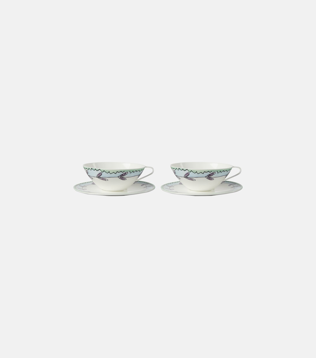 x Marni Blossom Milk set of 2 teacups and saucers | Serax