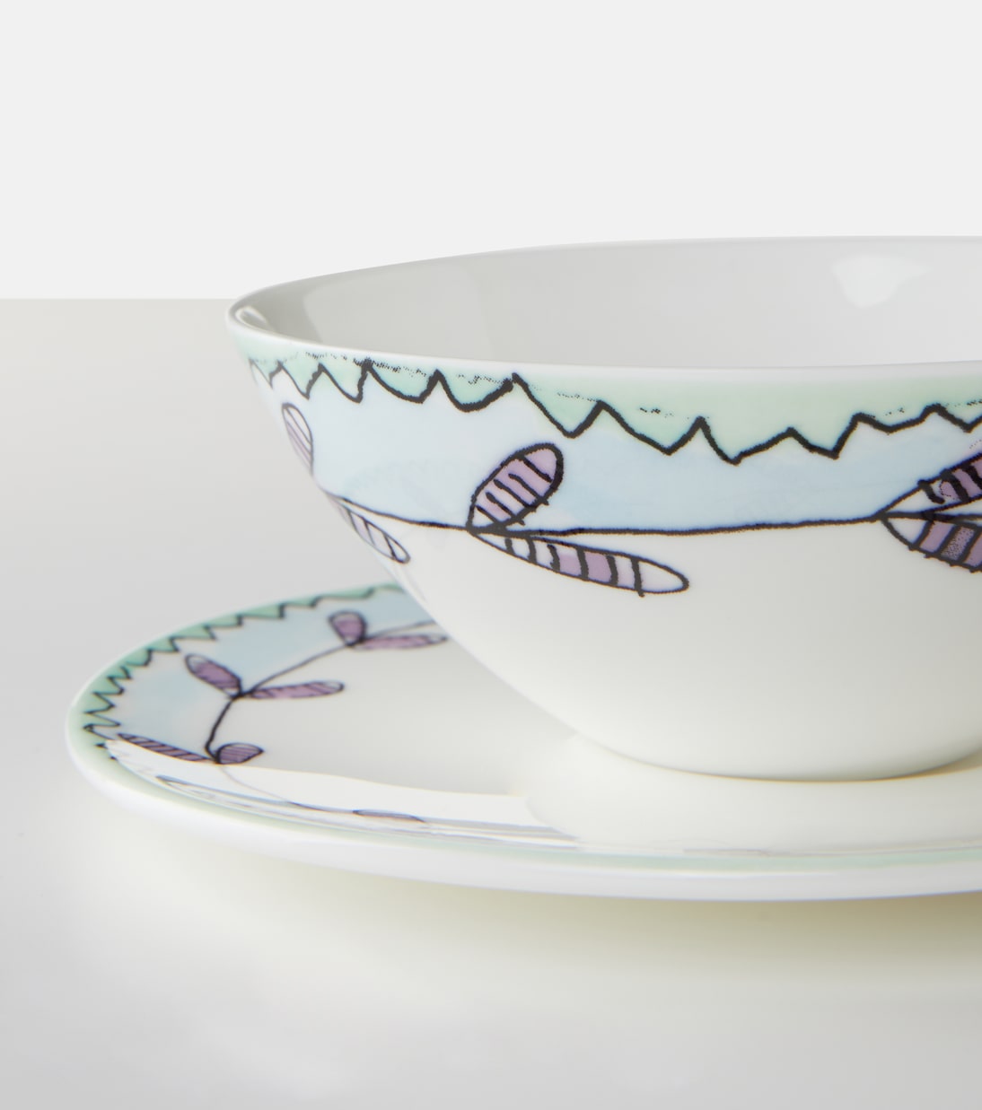 x Marni Blossom Milk set of 2 teacups and saucers | Serax