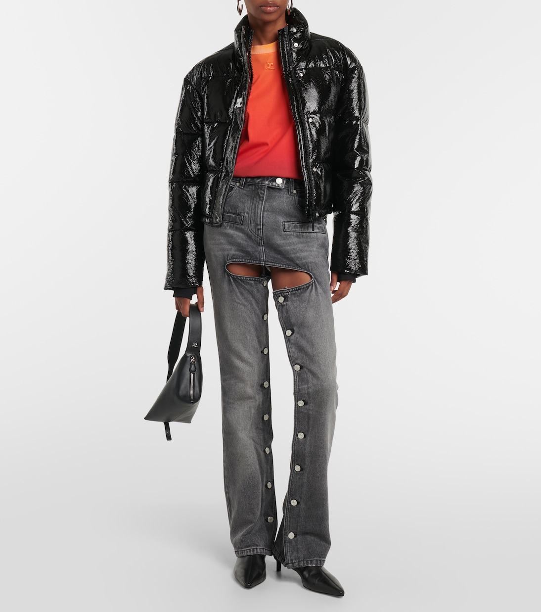 Button-down straight jeans | Courrèges