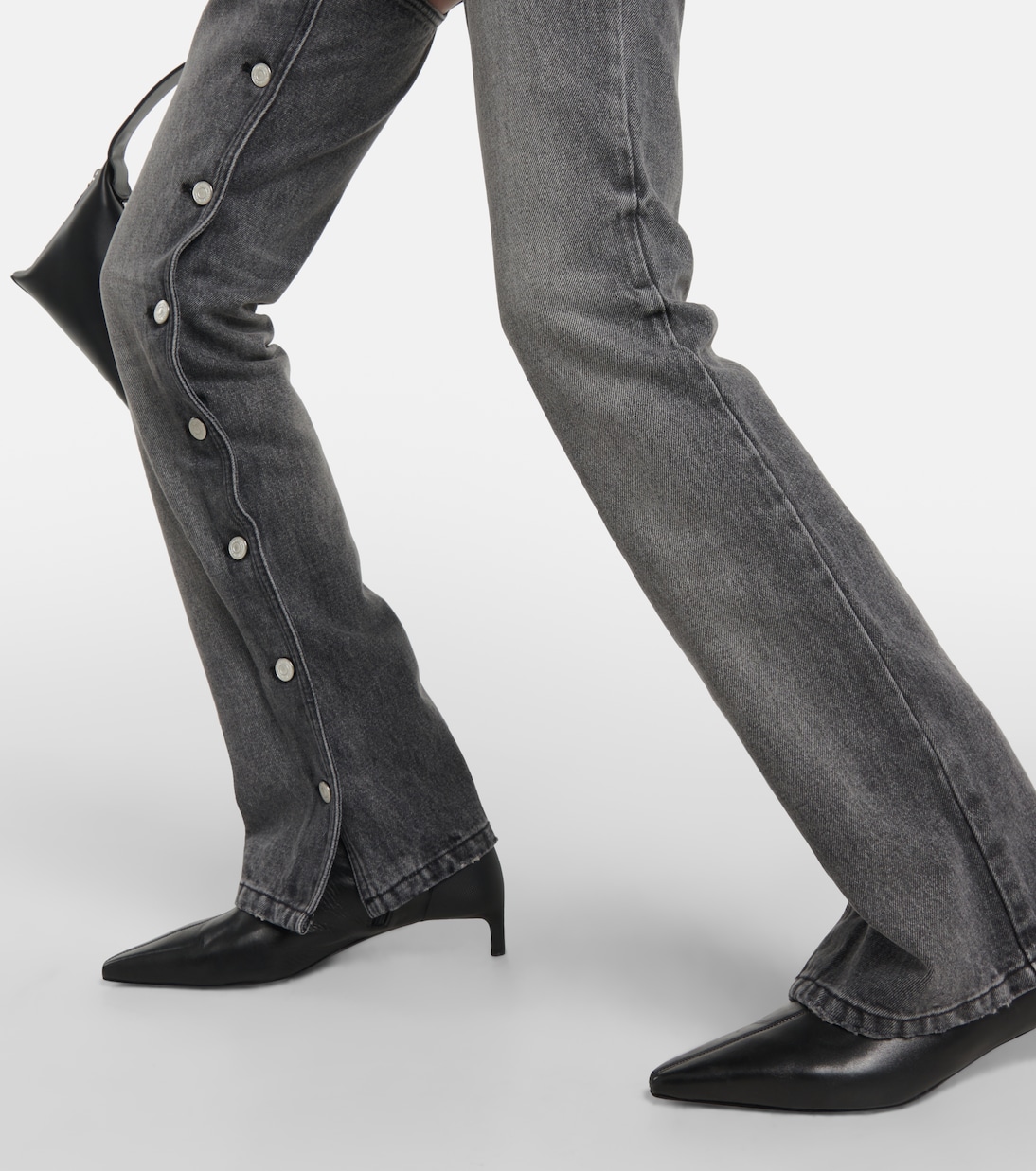Button-down straight jeans | Courrèges