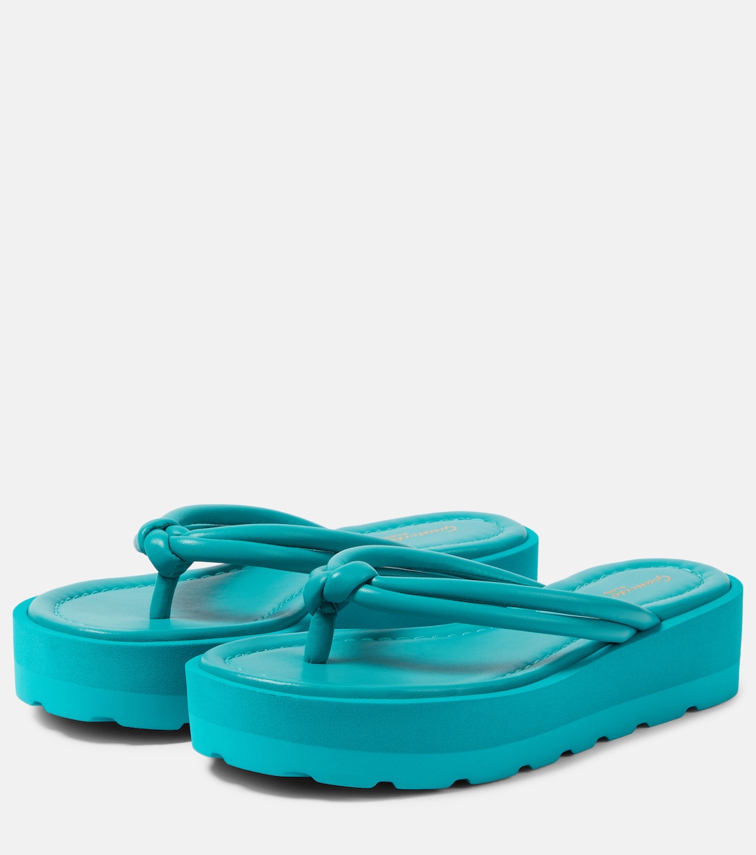 Plateausandalen aus Leder | Gianvito Rossi