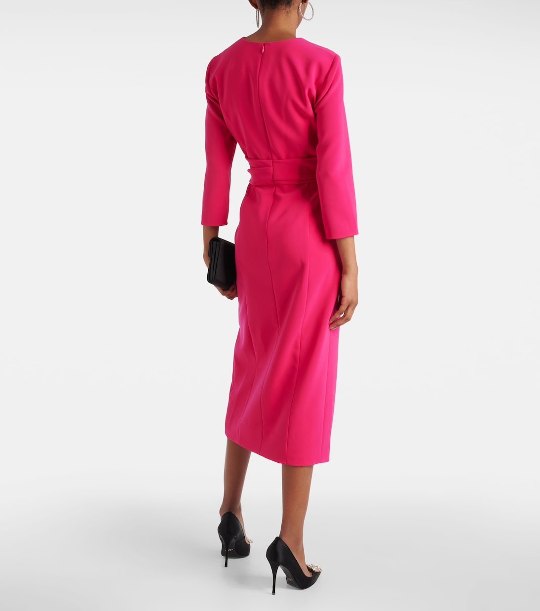 Vestido midi de crepé | Carolina Herrera