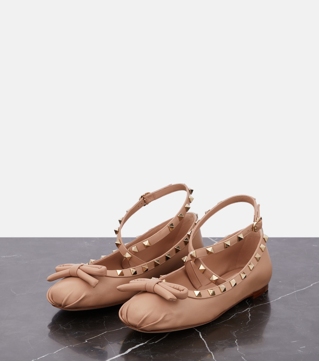 Ballerine Rockstud in pelle | Valentino Garavani