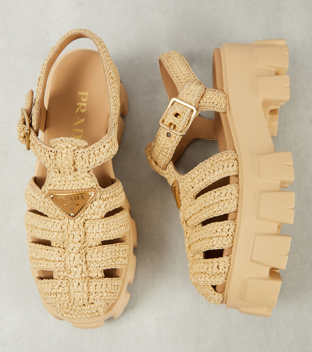 Sandalias Monolith de croché | Prada
