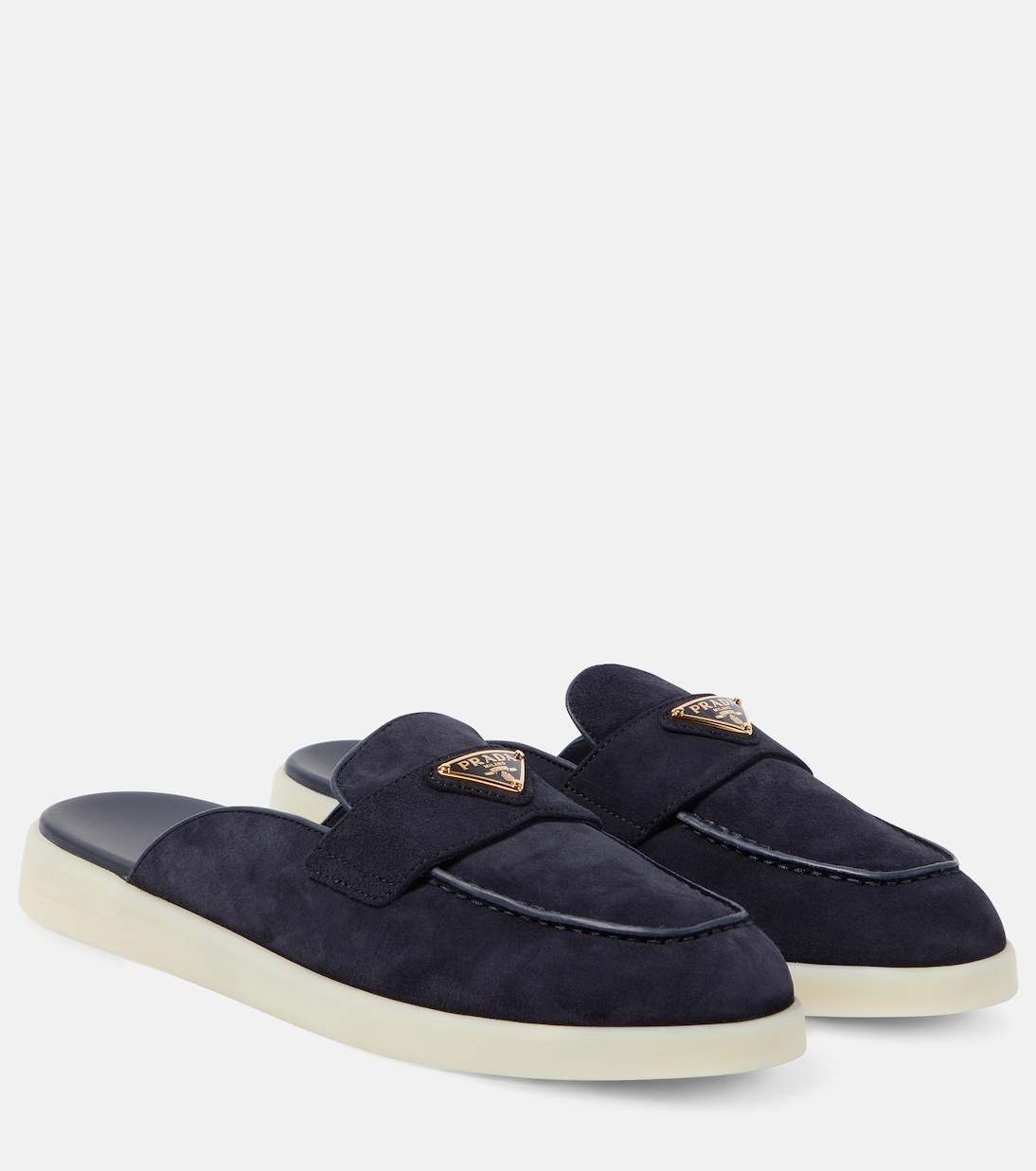 Slippers Saint Tropez en daim | Prada