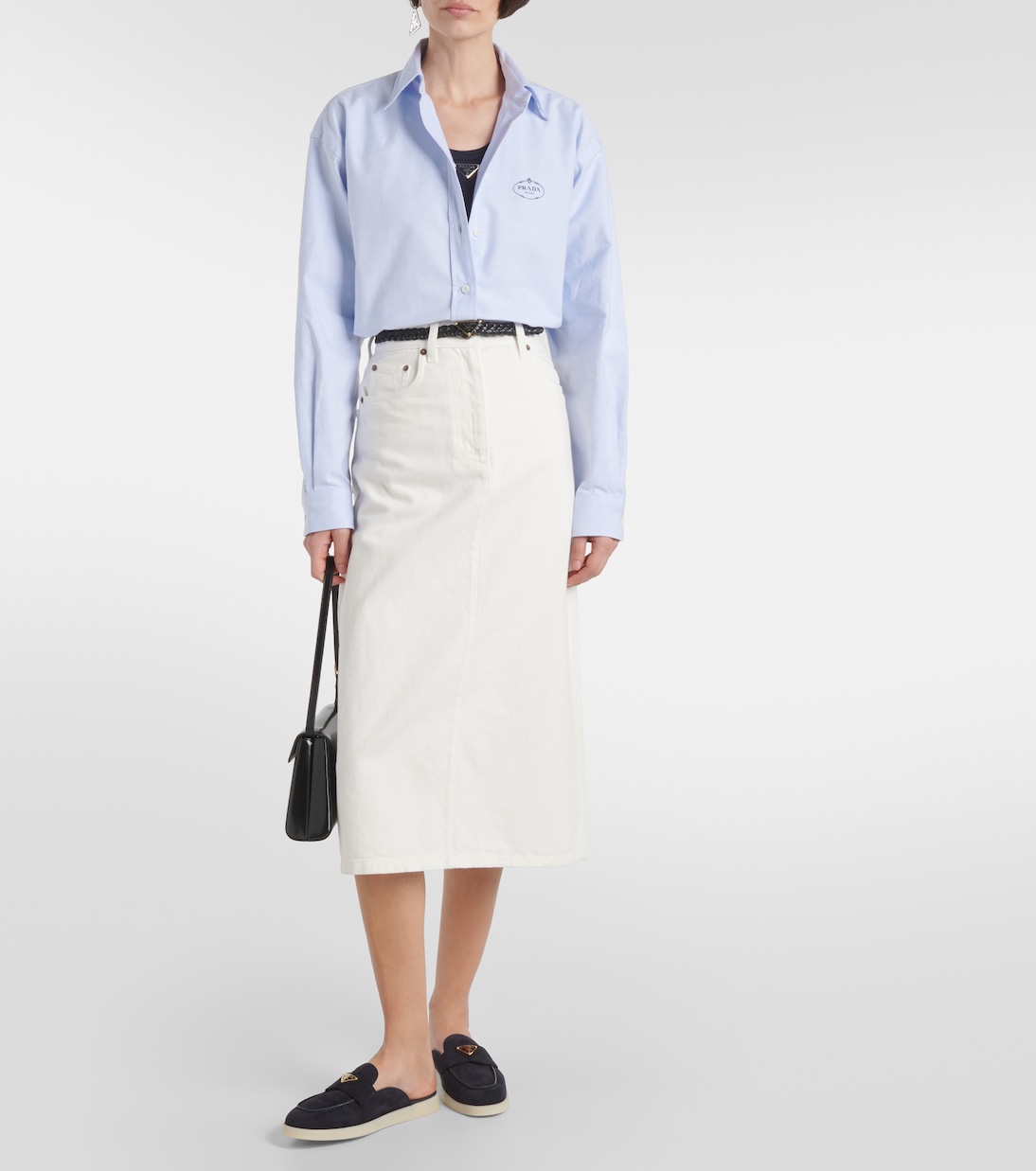 Slippers Saint Tropez en daim | Prada