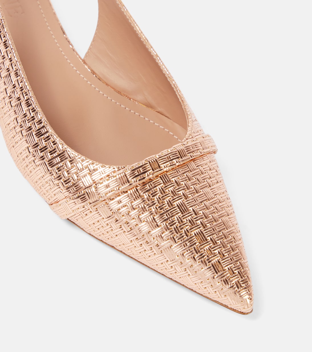 Jama embossed leather slingback flats | Malone Souliers