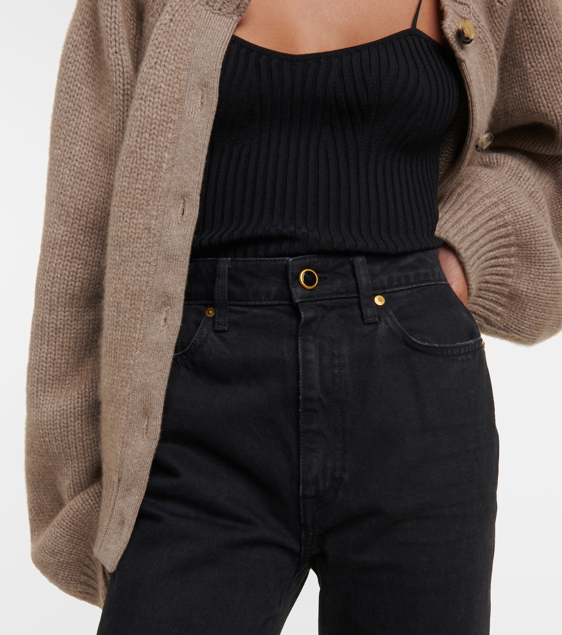 Jeans regular Abigail a vita alta | Khaite