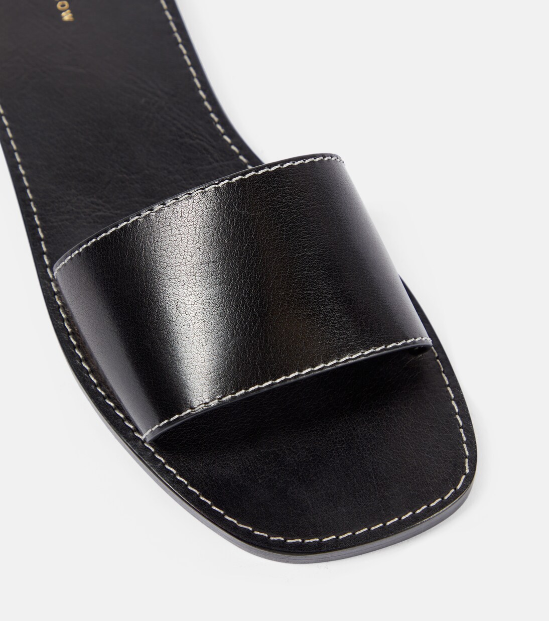 Link leather slides | The Row