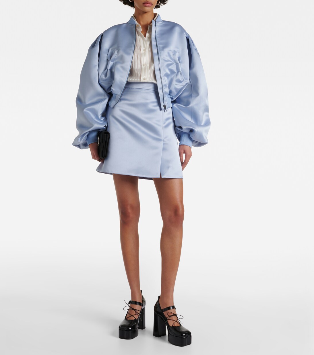 Minifalda de satén duquesa | Nina Ricci
