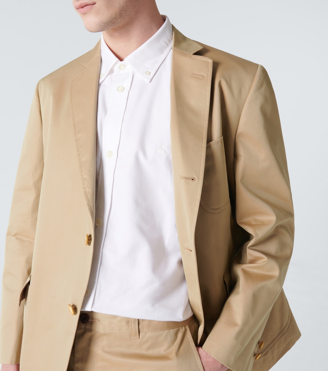 x Brooks Brothers camisa de algodón | Junya Watanabe