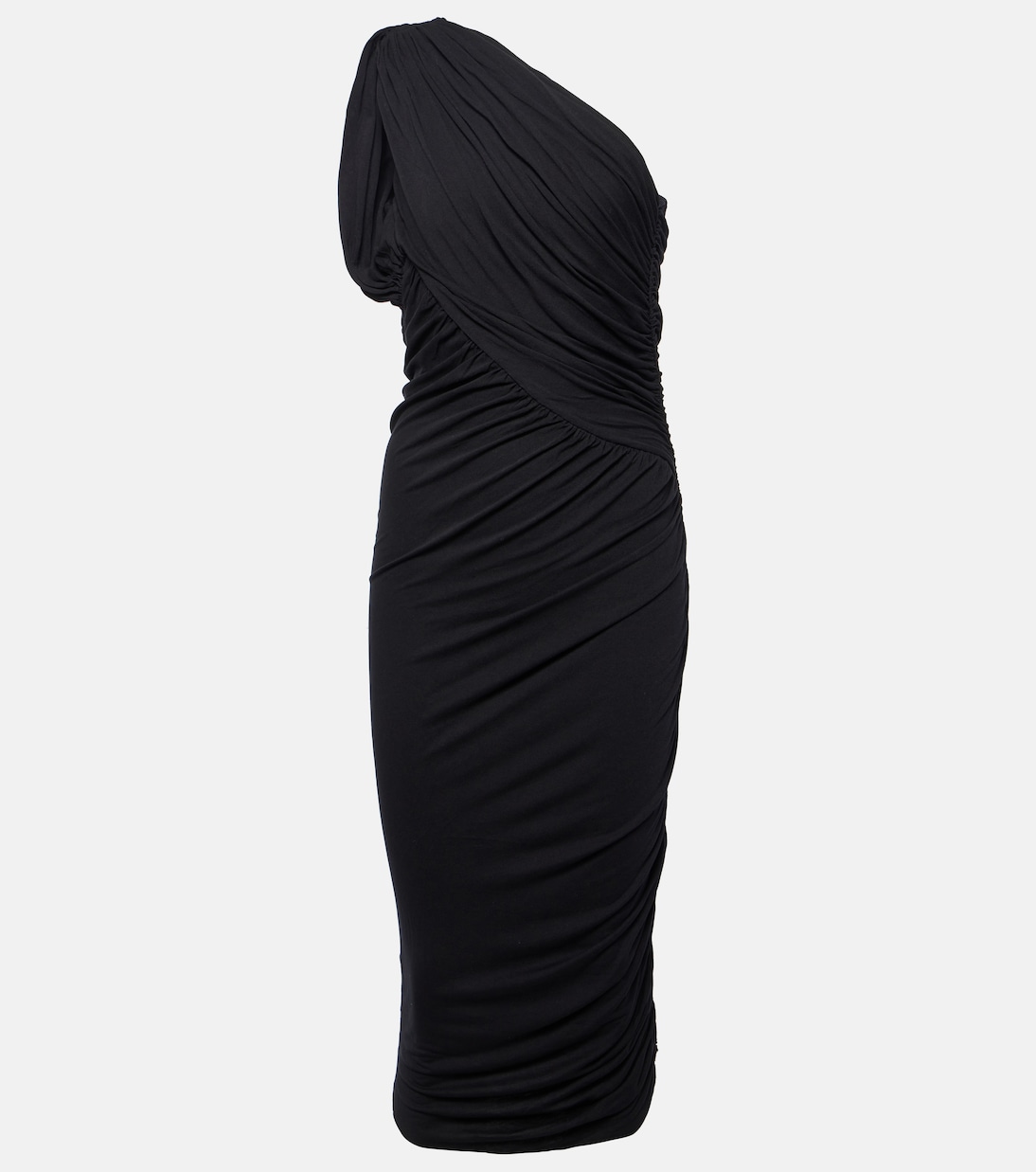 Lilies Amira draped jersey midi dress | Rick Owens
