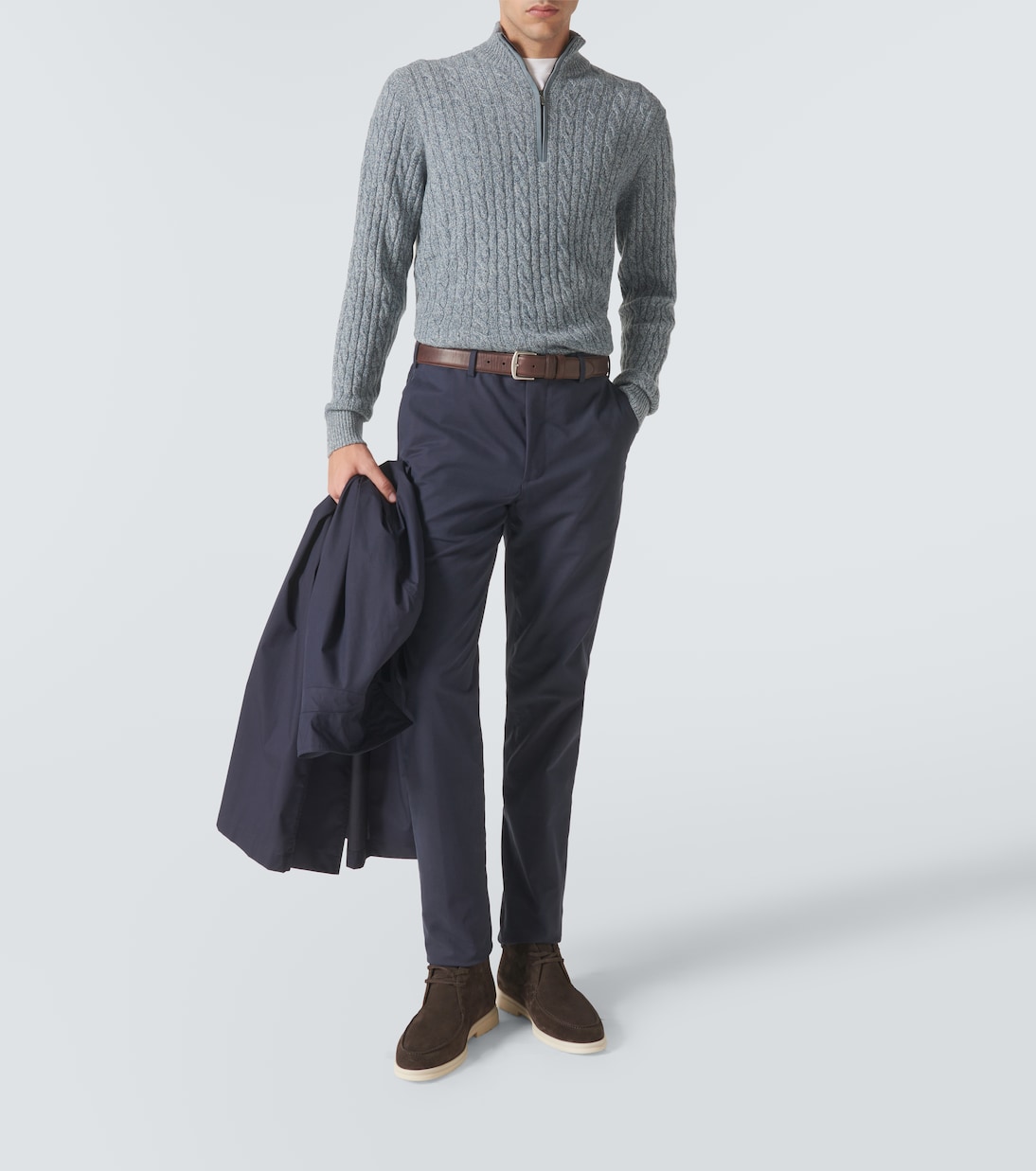 Gerade Hose Carlo aus Satin | Loro Piana