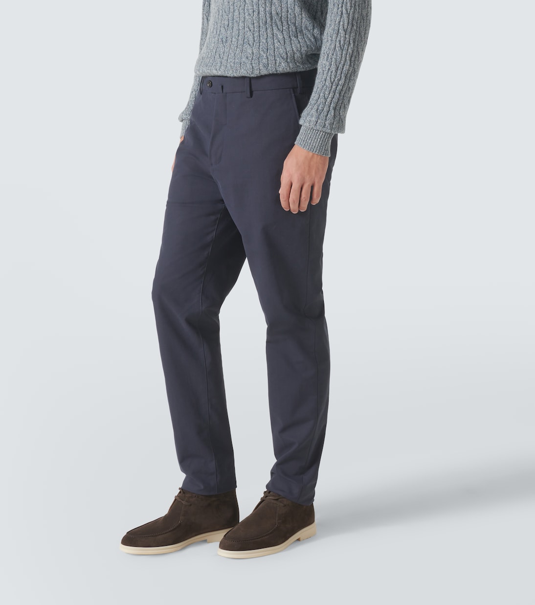 Gerade Hose Carlo aus Satin | Loro Piana