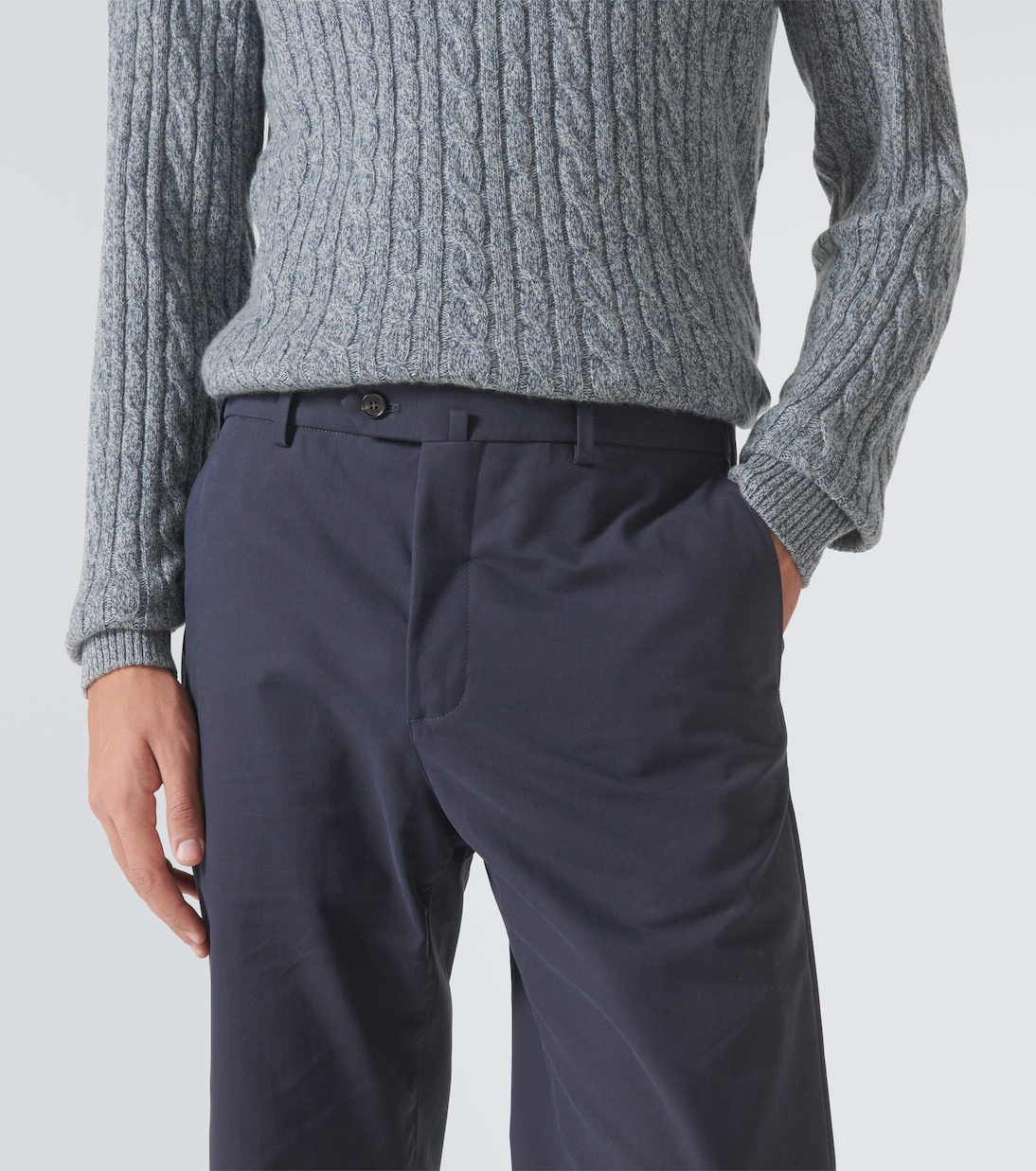 Gerade Hose Carlo aus Satin | Loro Piana
