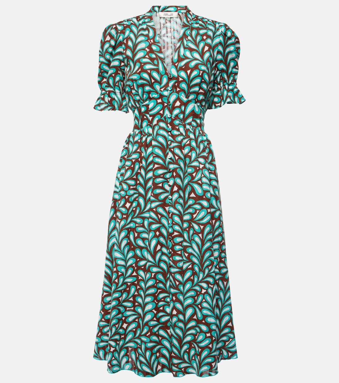 Bedrucktes Midikleid Erica aus Baumwolle | Diane von Furstenberg