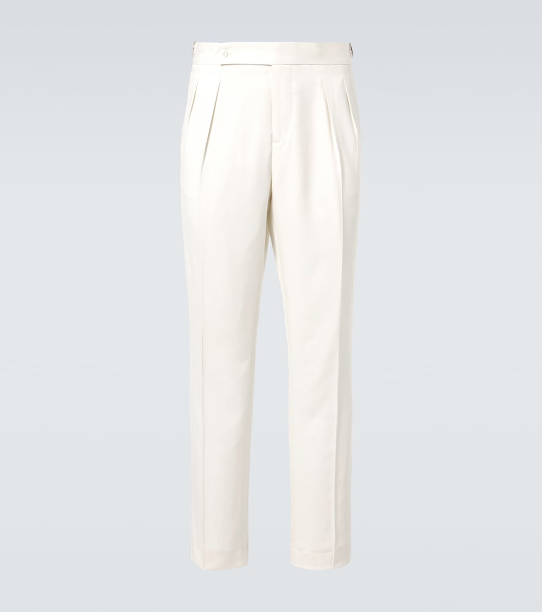 Pantaloni da smoking in twill di seta | Brunello Cucinelli