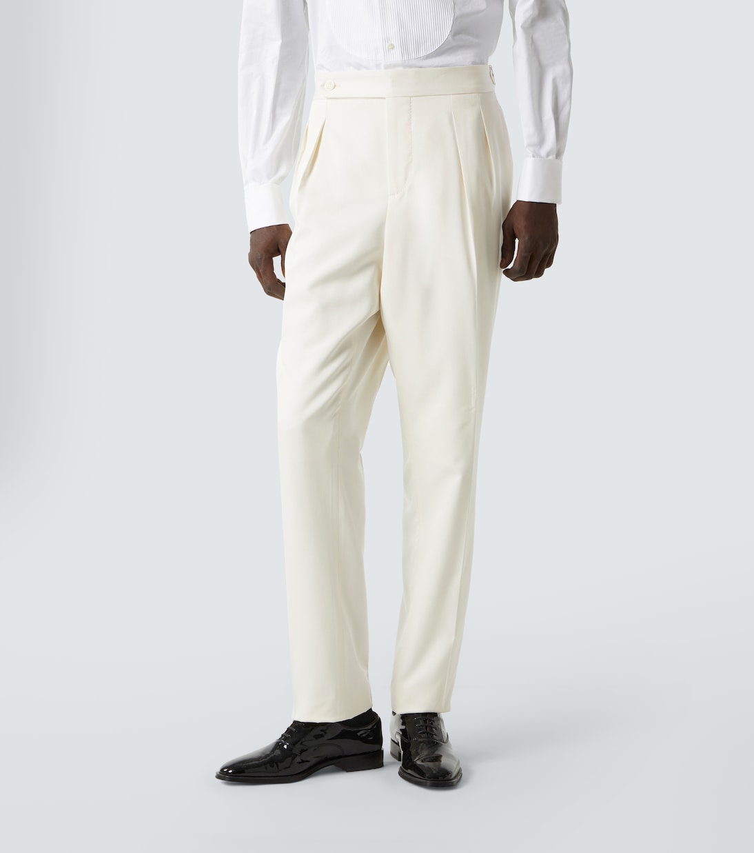 Pantaloni da smoking in twill di seta | Brunello Cucinelli