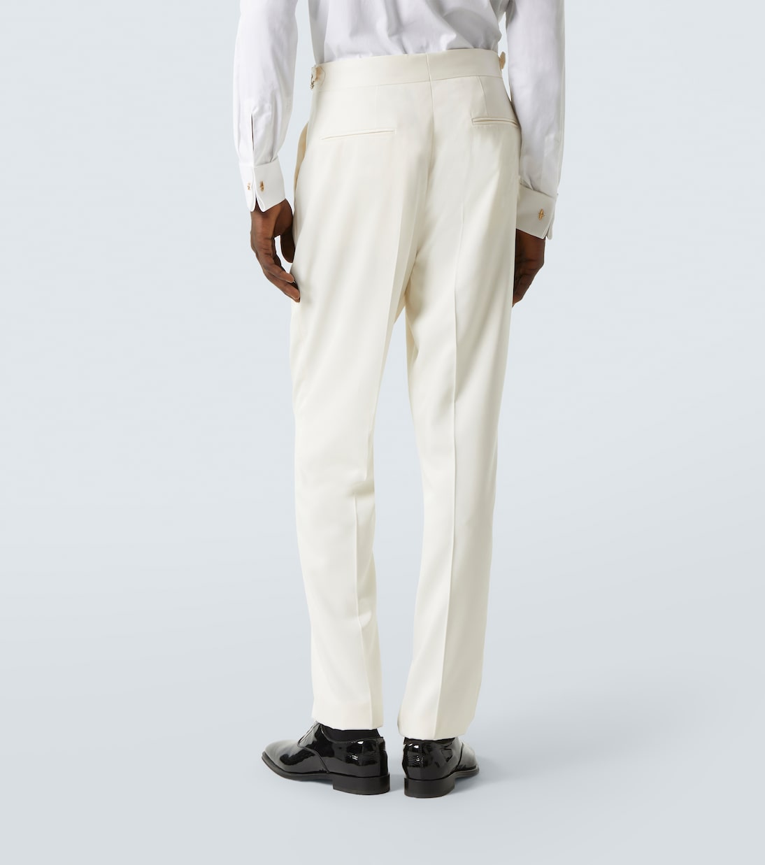 Pantaloni da smoking in twill di seta | Brunello Cucinelli