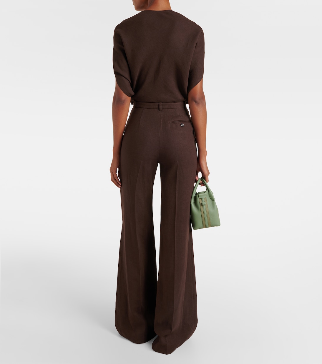 Pantaloni flared Emmit in lino | Loro Piana