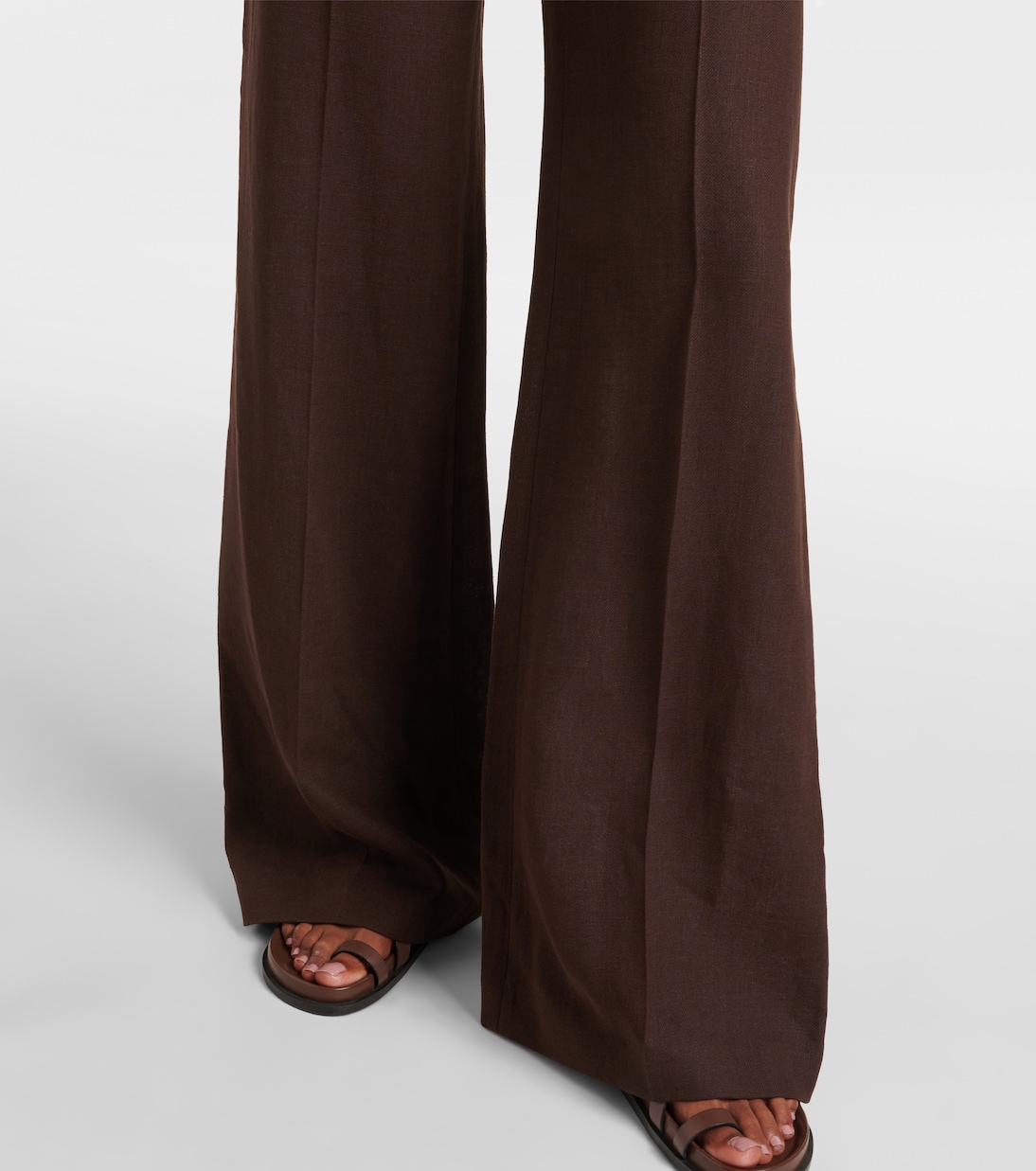 Pantaloni flared Emmit in lino | Loro Piana
