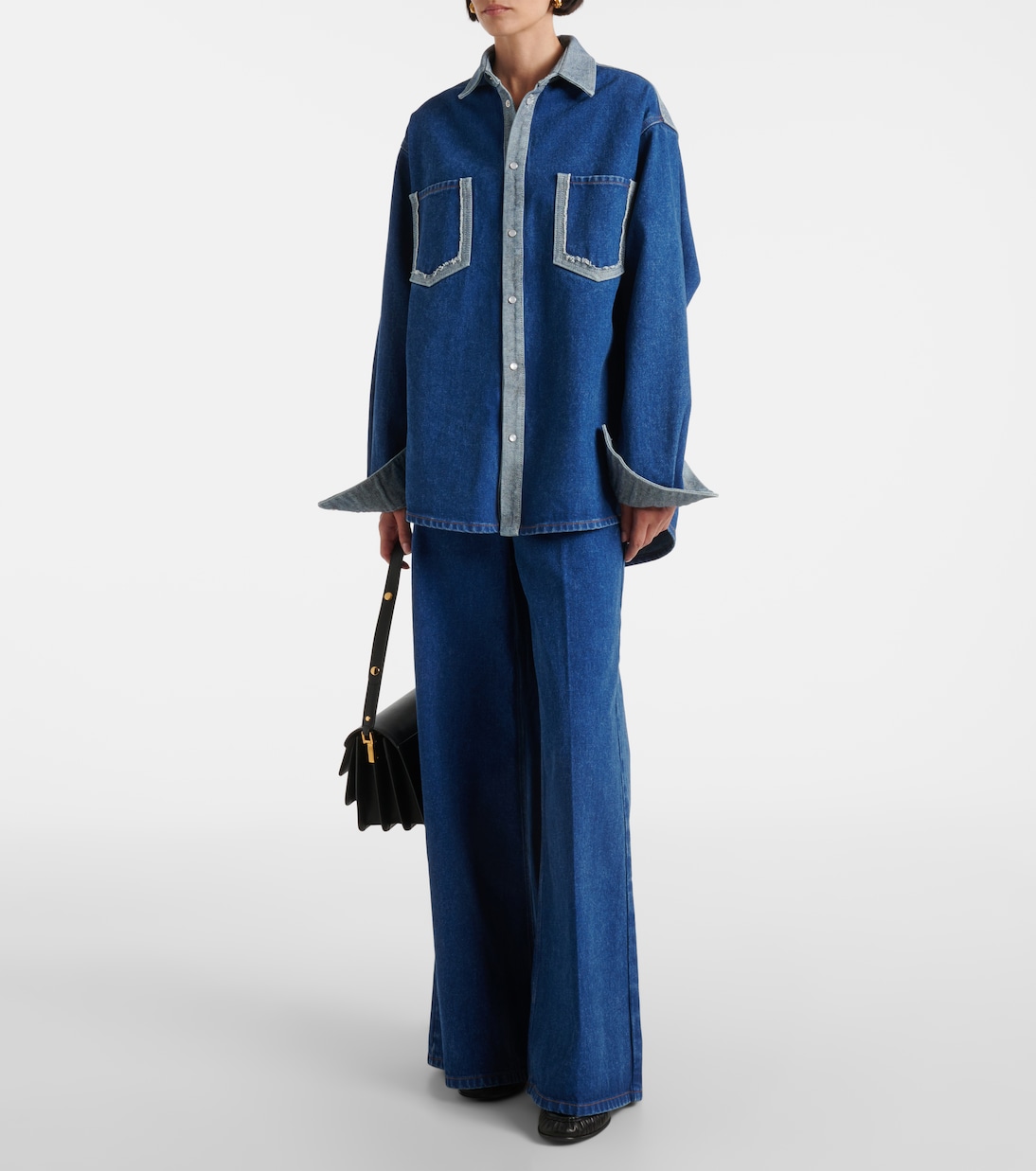 Jeans anchos con logo | Marni