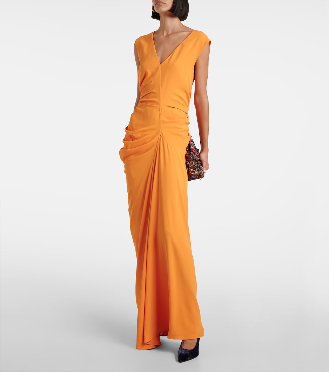 Abito lungo con ruches | Dries Van Noten