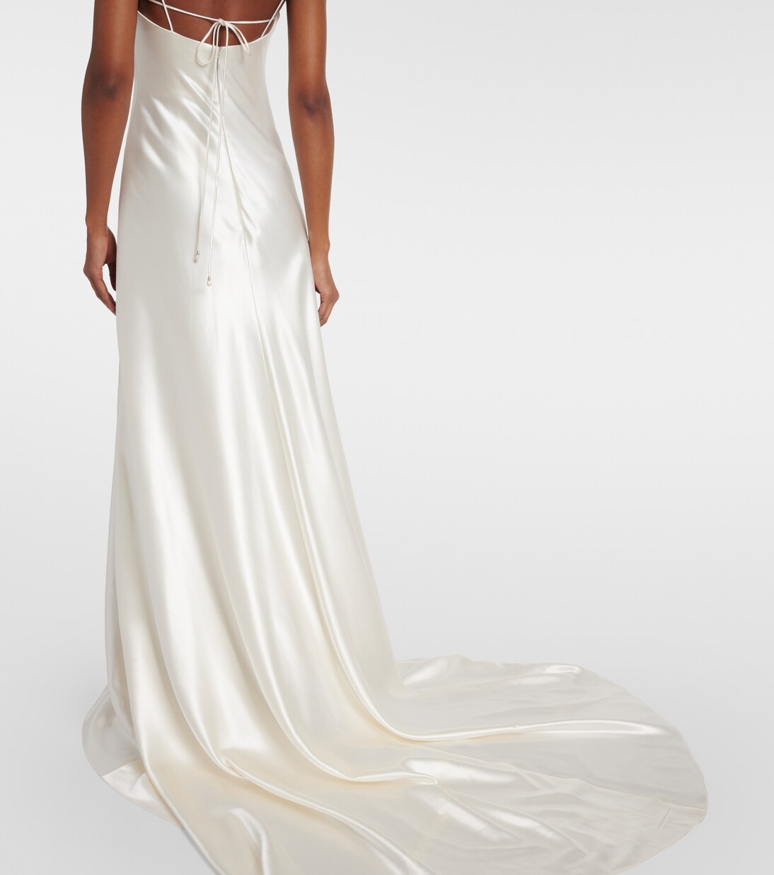 Robe longue de mariée Kaia en soie et laine | Danielle Frankel