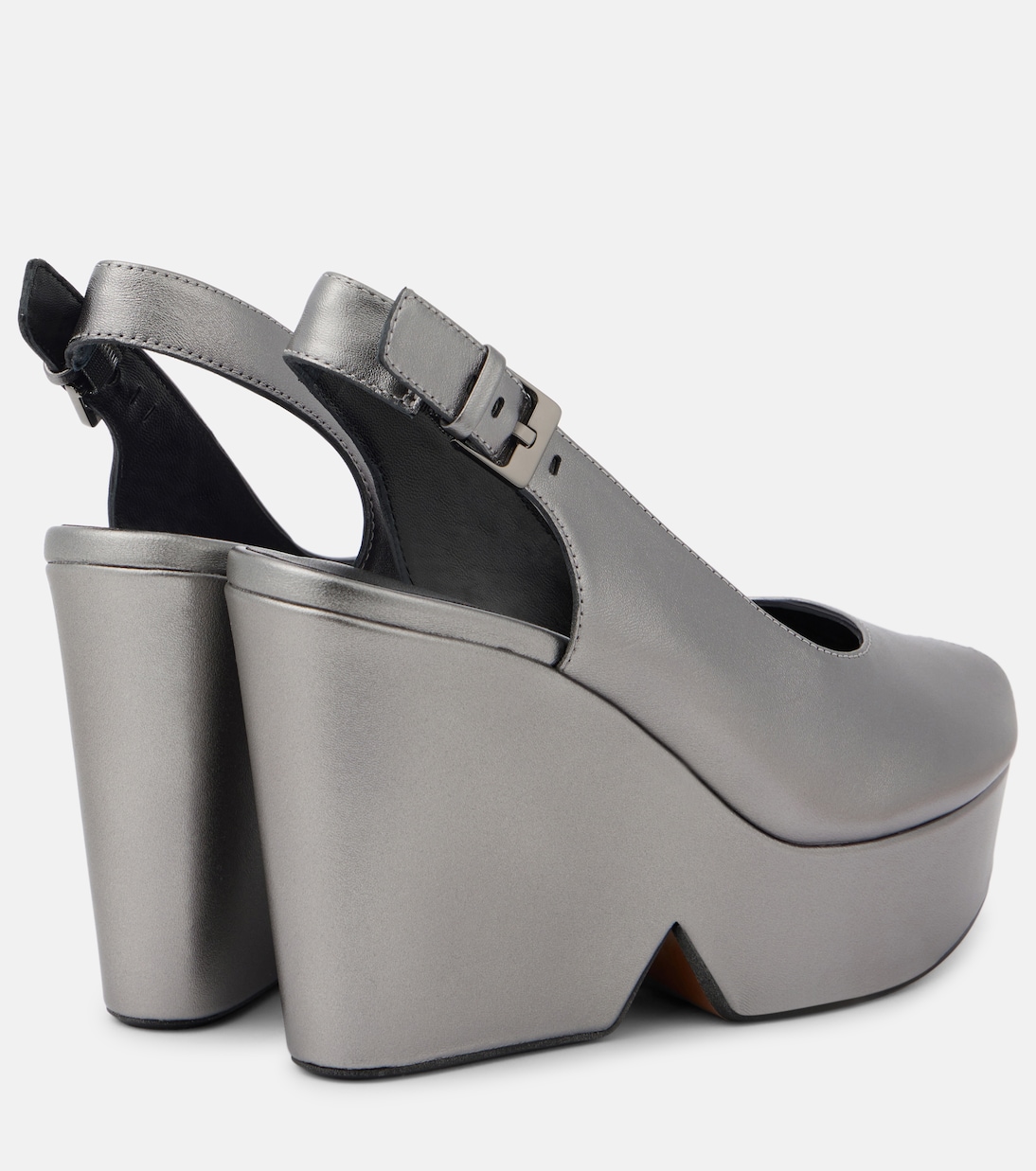 Dylan metallic leather wedge sandals | Clergerie