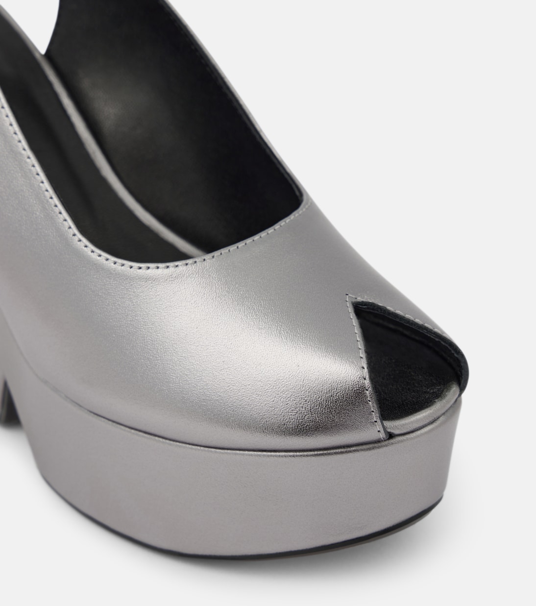 Dylan metallic leather wedge sandals | Clergerie