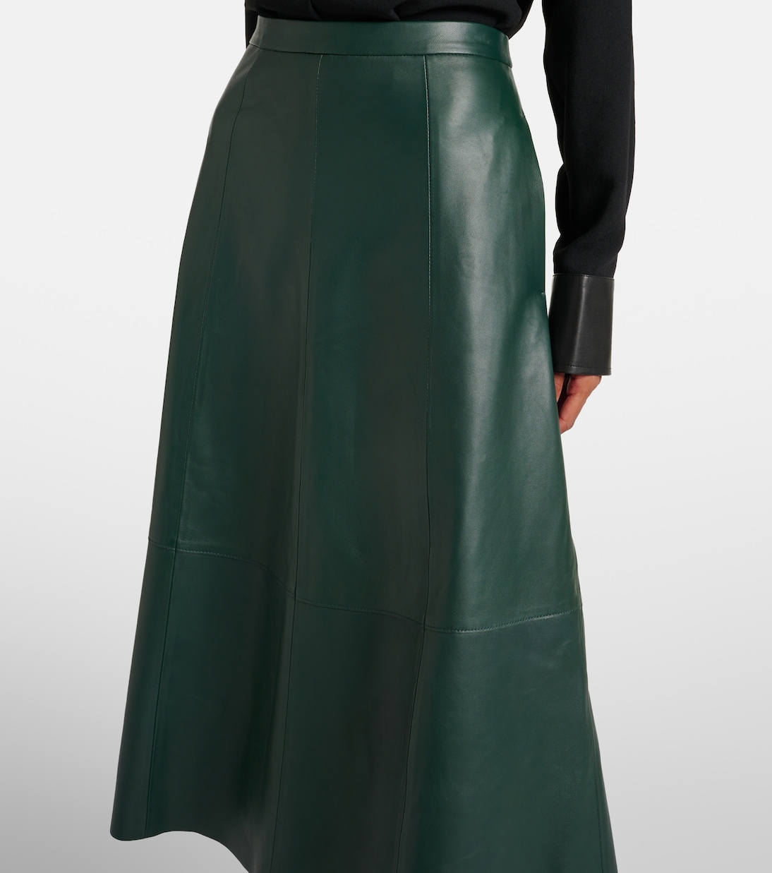 Leather midi skirt | Vince