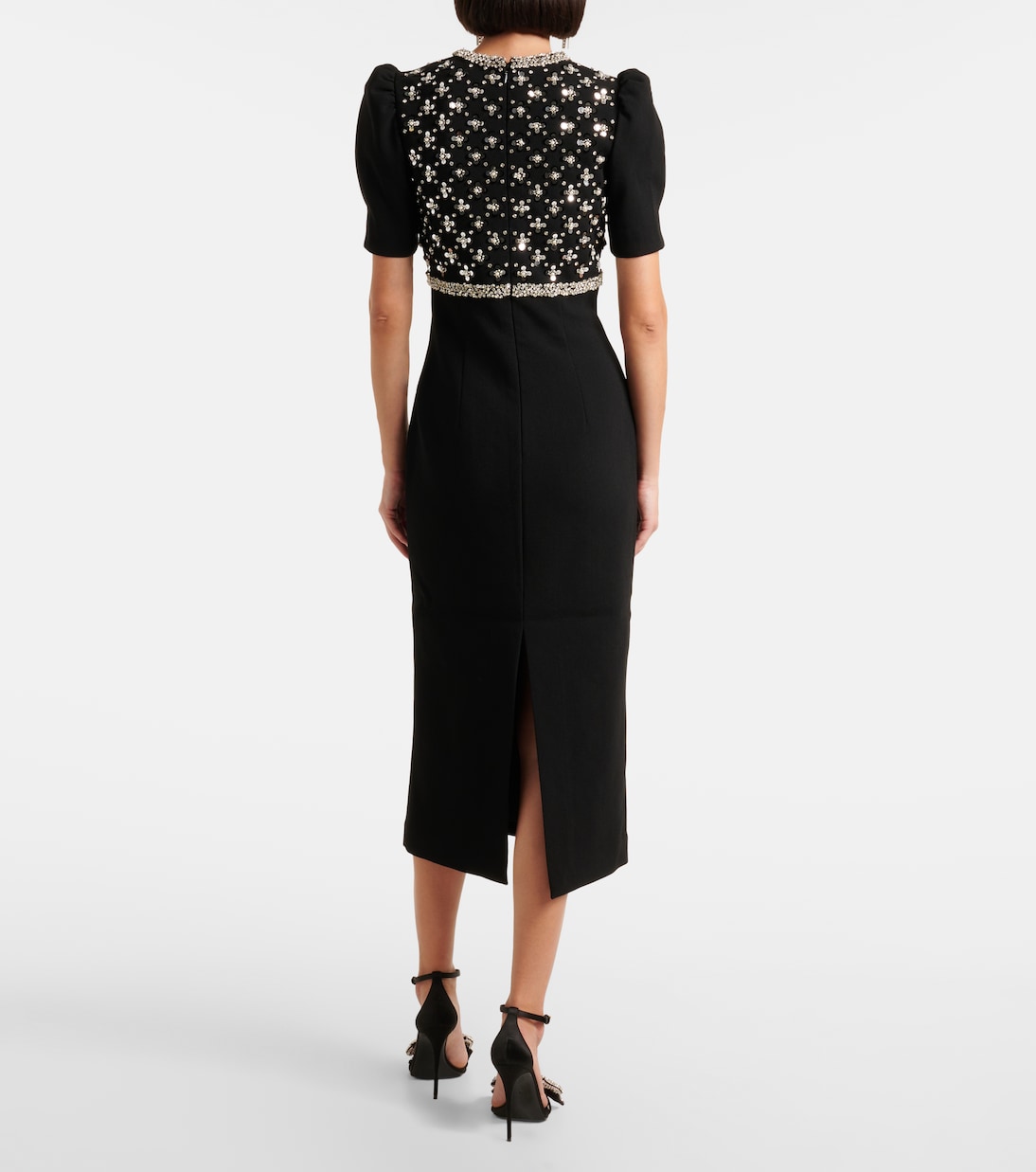 Vestido Midí de Encaje con Detalles Decorativos de Rebecca Vallance en Colaboración con Nicky Hilton